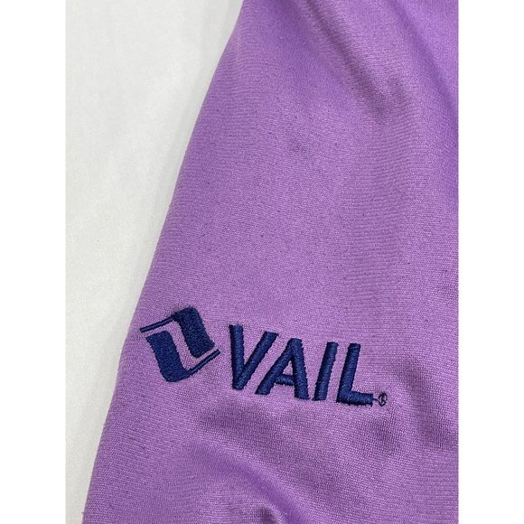 North Face Girls Hoodie 1/2 Zip Jacket XS Purple Color block Front Pocket - Picture 5 of 9